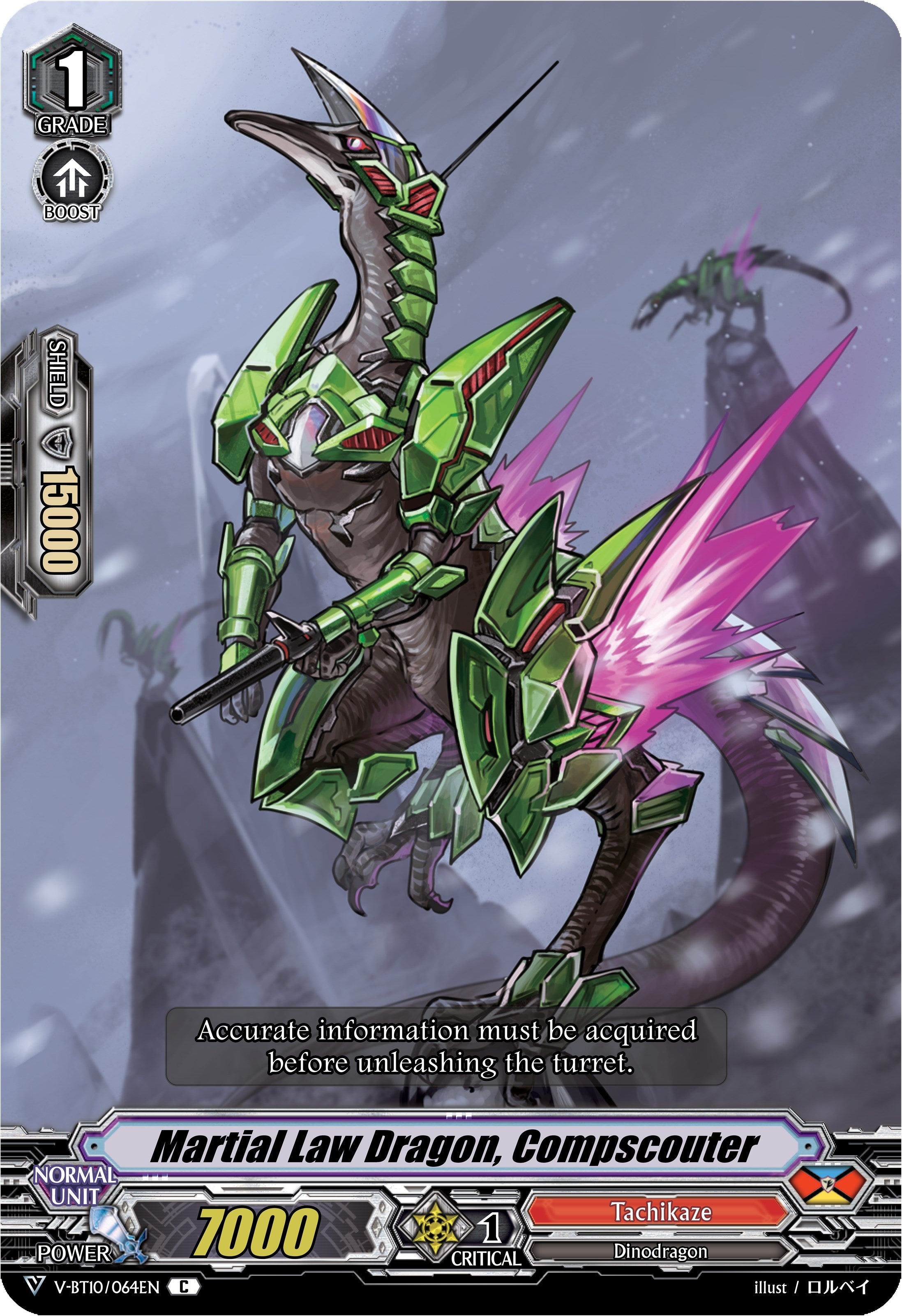 Image for Martial Law Dragon, Compscouter (V-BT10: Phantom Dragon Aeon) (V-BT10/064EN) - Cardfight Vanguard