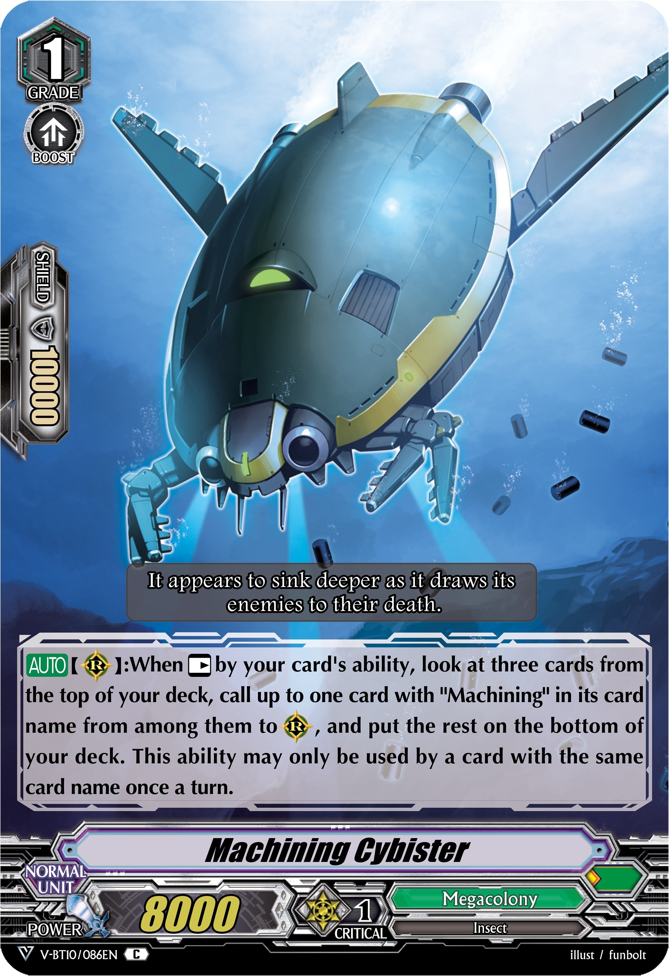 Image for Machining Cybister (V-BT10: Phantom Dragon Aeon) (V-BT10/086EN) - Cardfight Vanguard