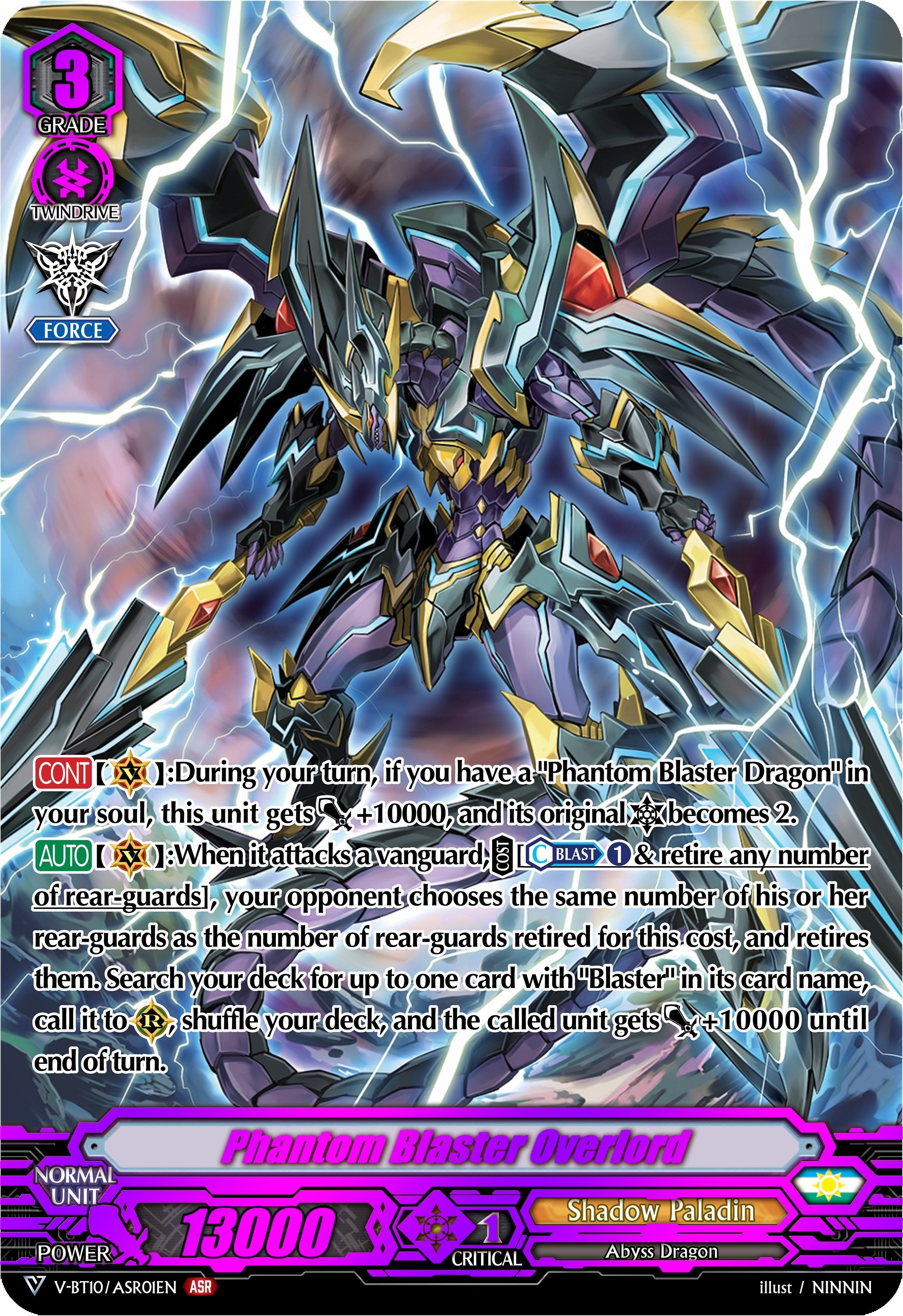 Image for Phantom Blaster Overlord (ASR) (V-BT10: Phantom Dragon Aeon) (V-BT10/ASR01EN) - Cardfight Vanguard
