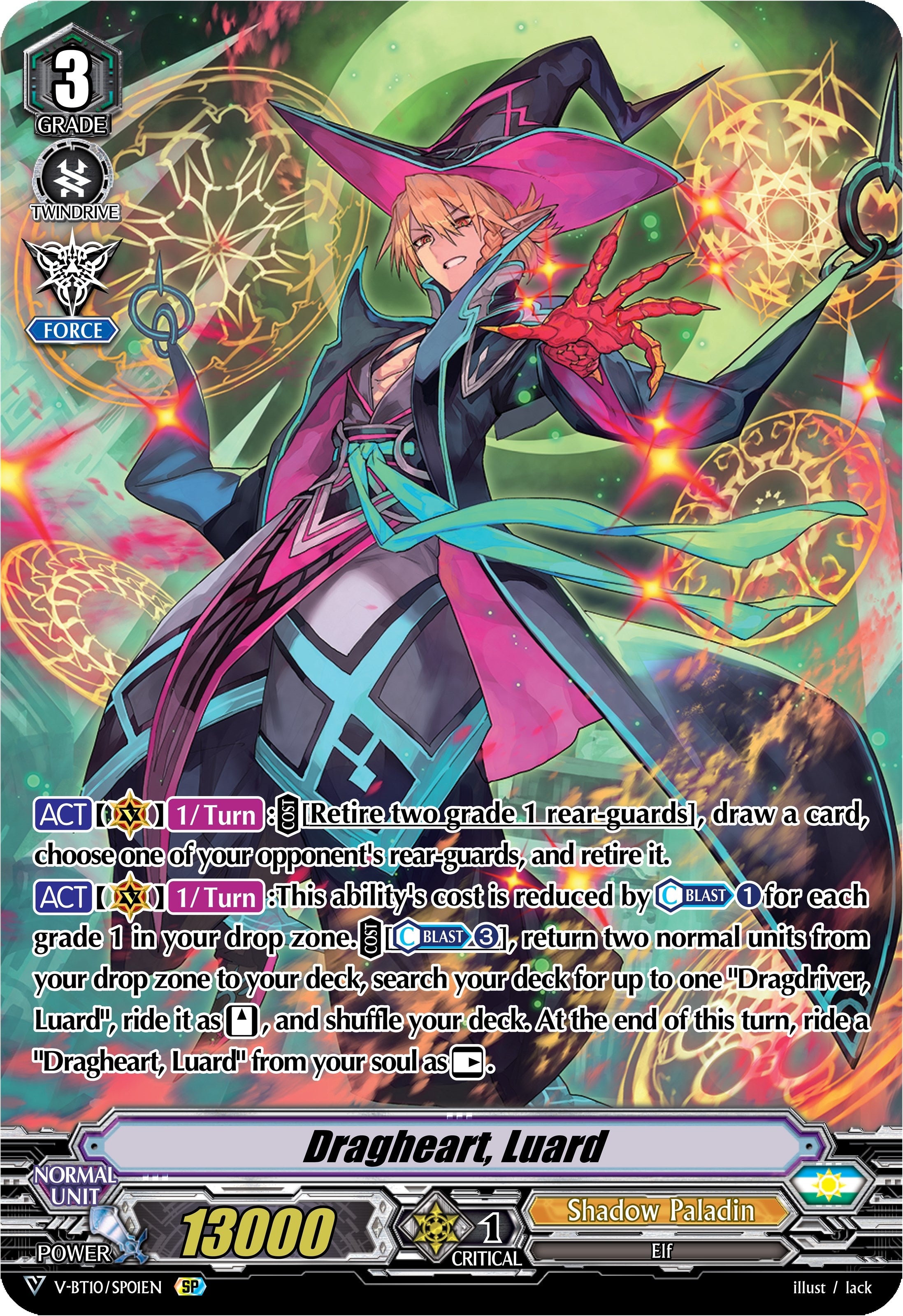 Image for Dragheart, Luard (SP) (V-BT10: Phantom Dragon Aeon) (V-BT10/SP01EN) - Cardfight Vanguard