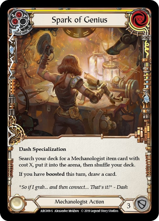 Image for Spark of Genius (Arcane Rising) (ARC009) - Flesh and Blood TCG