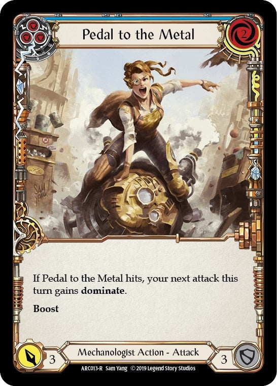 Image for Pedal to the Metal (Blue) (Arcane Rising) (ARC013) - Flesh and Blood TCG