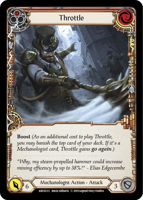 Image for Throttle (Red) (Arcane Rising) (ARC023) - Flesh and Blood TCG