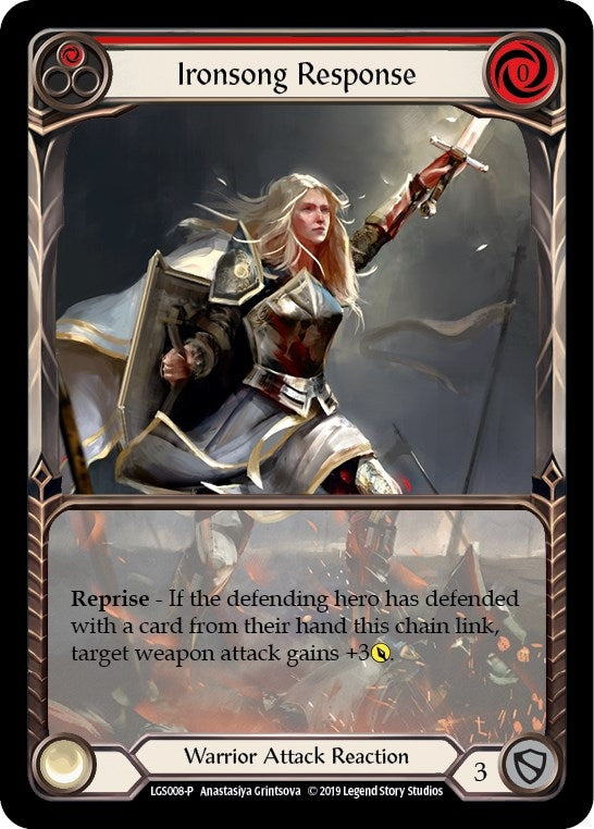 Image for Ironsong Response (Red) - LGS008 (Flesh and Blood: Promo Cards) (LGS008) - Flesh and Blood TCG