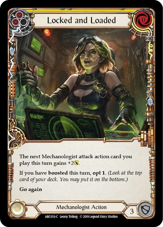 Image for Locked and Loaded (Yellow) (Arcane Rising) (ARC033) - Flesh and Blood TCG