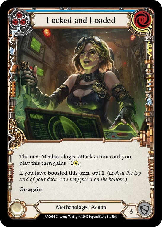 Image for Locked and Loaded (Blue) (Arcane Rising) (ARC034) - Flesh and Blood TCG