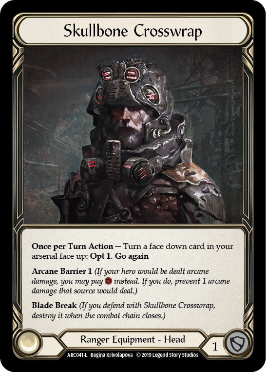 Image for Skullbone Crosswrap (Arcane Rising) (ARC041) - Flesh and Blood TCG
