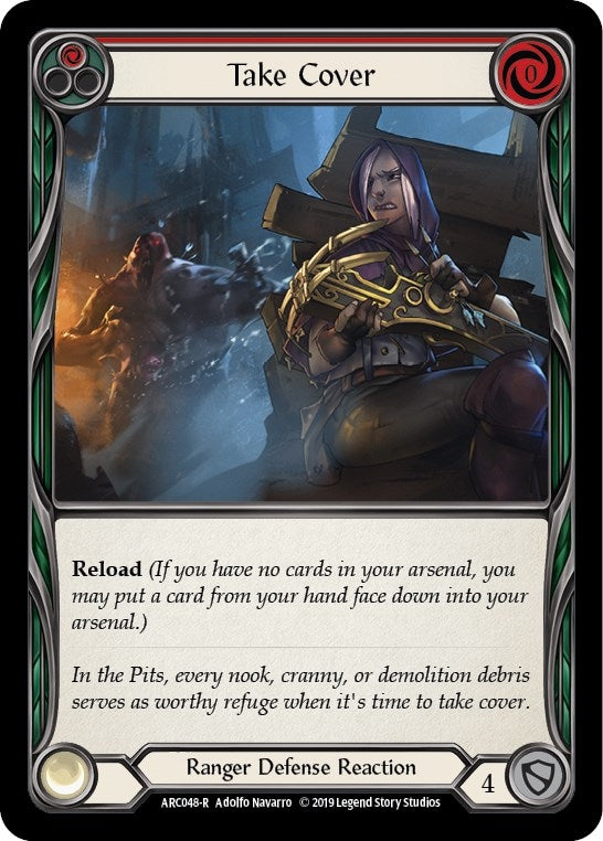 Image for Take Cover (Red) (Arcane Rising) (ARC048) - Flesh and Blood TCG