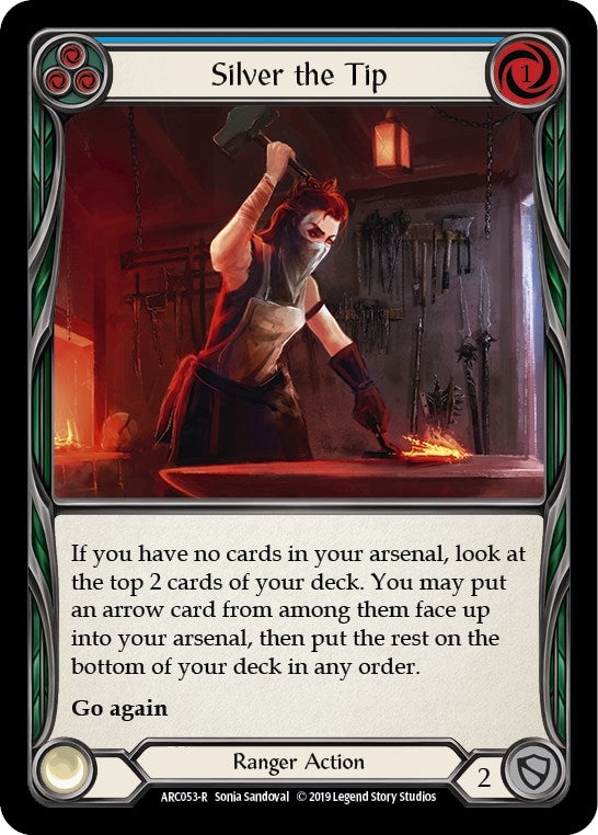 Image for Silver the Tip (Blue) (Arcane Rising) (ARC053) - Flesh and Blood TCG
