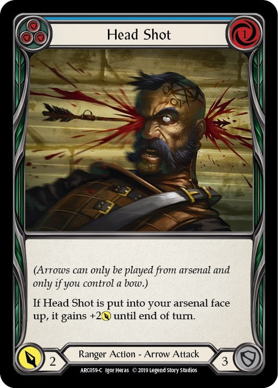 Image for Head Shot (Blue) (Arcane Rising) (ARC059) - Flesh and Blood TCG
