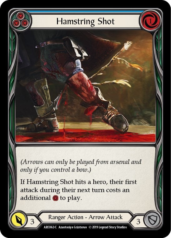 Image for Hamstring Shot (Blue) (Arcane Rising) (ARC062) - Flesh and Blood TCG