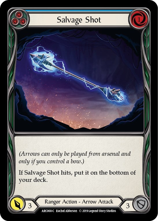 Image for Salvage Shot (Blue) (Arcane Rising) (ARC068) - Flesh and Blood TCG