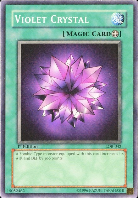 Image for Violet Crystal (The Legend of Blue Eyes White Dragon) (LOB-042) - YuGiOh