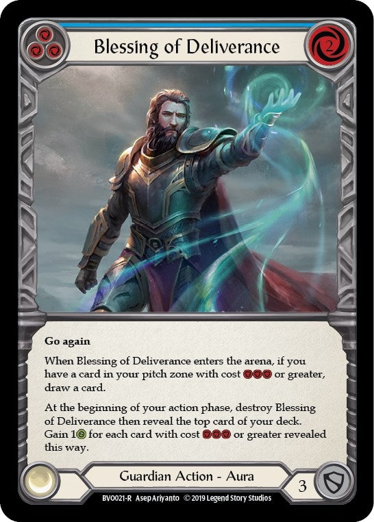 Image for Blessing of Deliverance (Blue) (Hero Deck: Bravo) (BVO021) - Flesh and Blood TCG