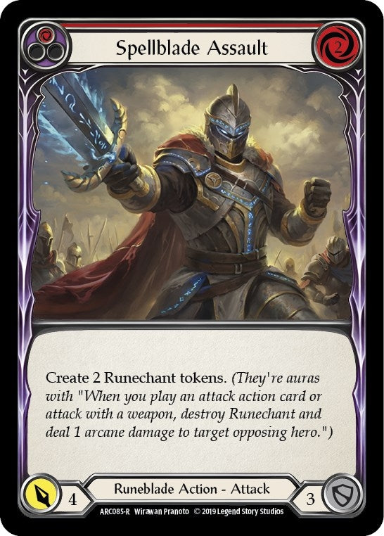 Image for Spellblade Assault (Red) (Arcane Rising) (ARC085) - Flesh and Blood TCG