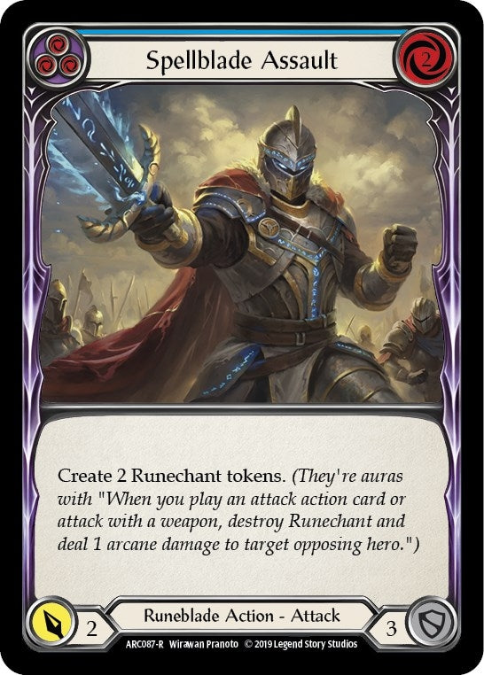 Image for Spellblade Assault (Blue) (Arcane Rising) (ARC087) - Flesh and Blood TCG