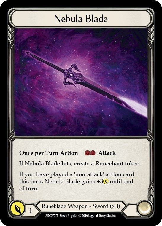 Image for Nebula Blade // Runechant (Arcane Rising) (ARC077 // ARC112) - Flesh and Blood TCG