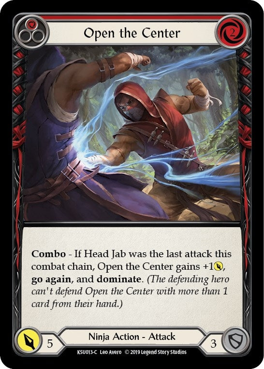 Image for Open the Center (Red) (Hero Deck: Katsu) (KSU013) - Flesh and Blood TCG