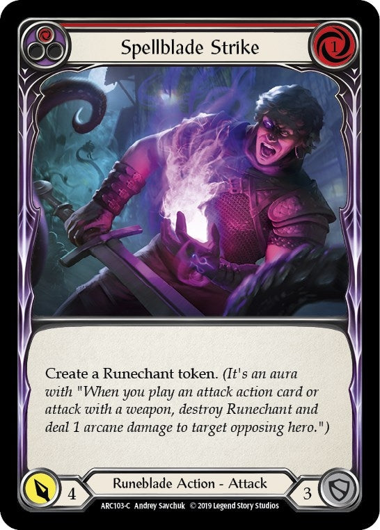 Image for Spellblade Strike (Red) (Arcane Rising) (ARC103) - Flesh and Blood TCG