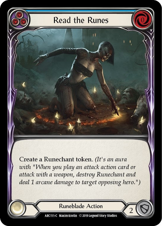 Image for Read the Runes (Blue) (Arcane Rising) (ARC111) - Flesh and Blood TCG