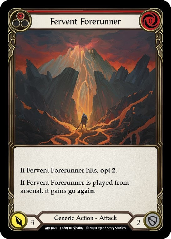 Image for Fervent Forerunner (Red) (Arcane Rising) (ARC182) - Flesh and Blood TCG