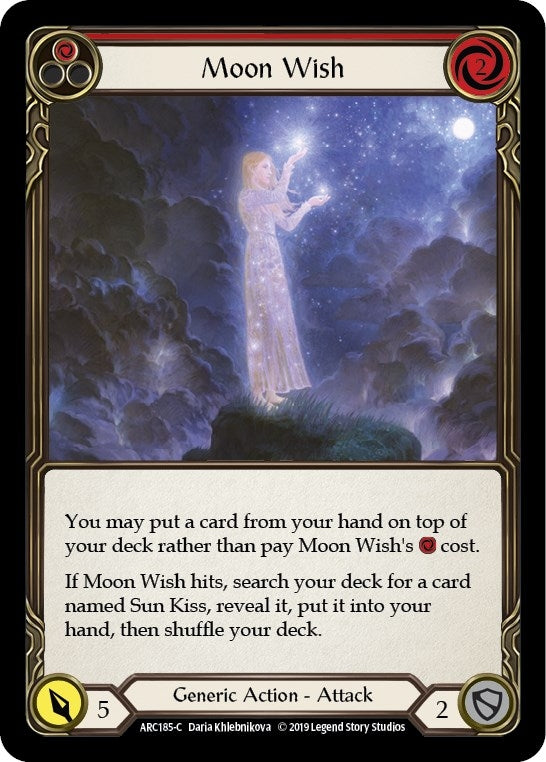 Image for Moon Wish (Red) (Arcane Rising) (ARC185) - Flesh and Blood TCG