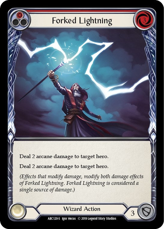 Image for Forked Lightning (Arcane Rising) (ARC120) - Flesh and Blood TCG