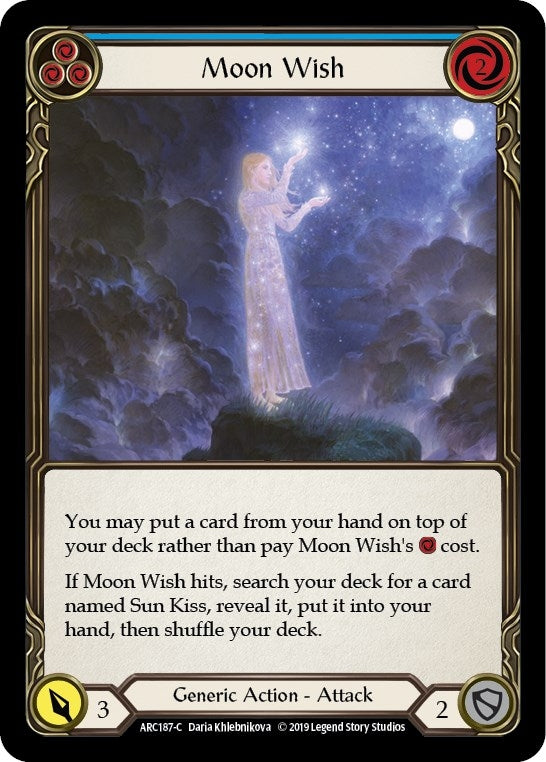 Image for Moon Wish (Blue) (Arcane Rising) (ARC187) - Flesh and Blood TCG