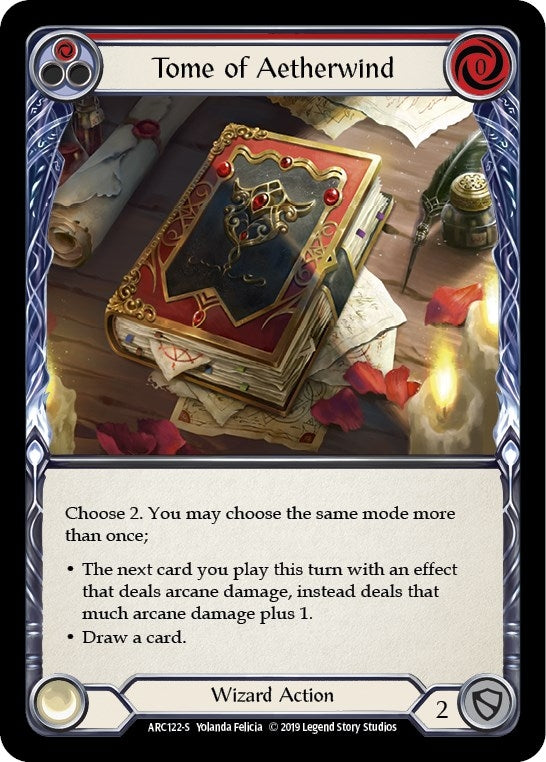 Image for Tome of Aetherwind (Arcane Rising) (ARC122) - Flesh and Blood TCG