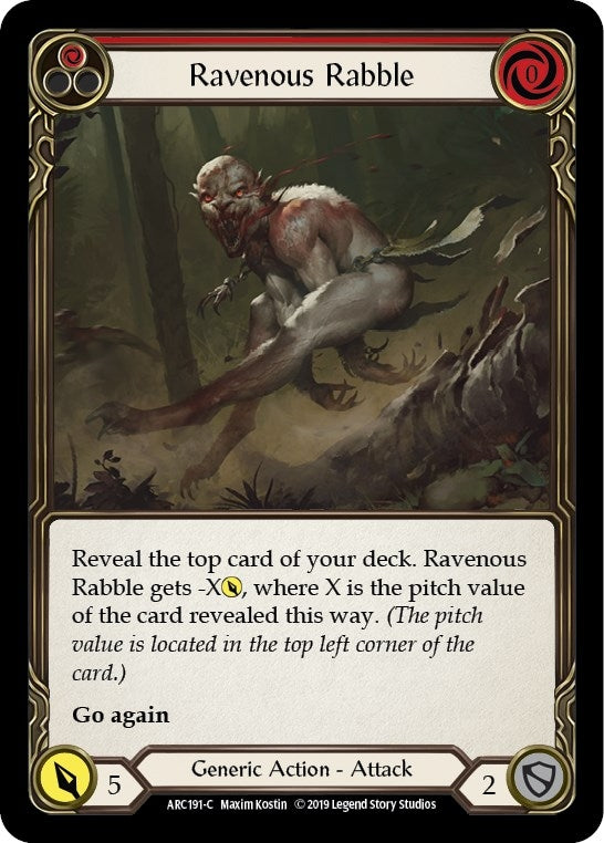 Image for Ravenous Rabble (Red) (Arcane Rising) (ARC191) - Flesh and Blood TCG