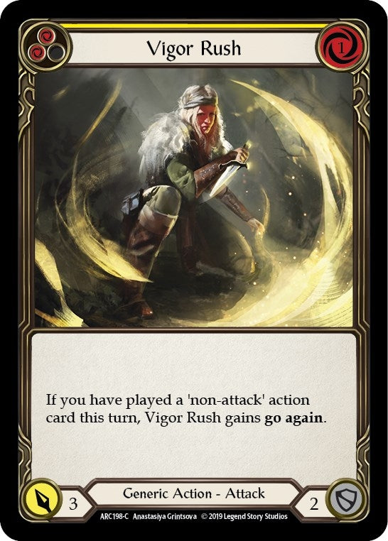 Image for Vigor Rush (Yellow) (Arcane Rising) (ARC198) - Flesh and Blood TCG