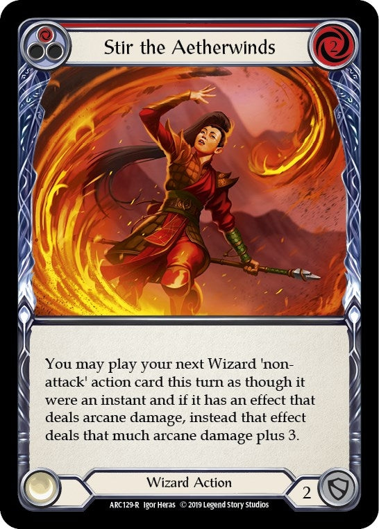 Image for Stir the Aetherwinds (Red) (Arcane Rising) (ARC129) - Flesh and Blood TCG