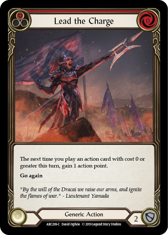 Image for Lead the Charge (Red) (Arcane Rising) (ARC209) - Flesh and Blood TCG