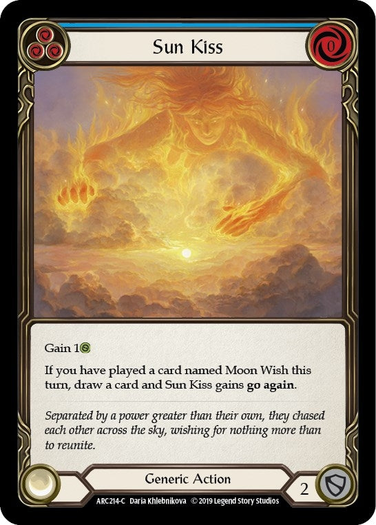 Image for Sun Kiss (Blue) (Arcane Rising) (ARC214) - Flesh and Blood TCG