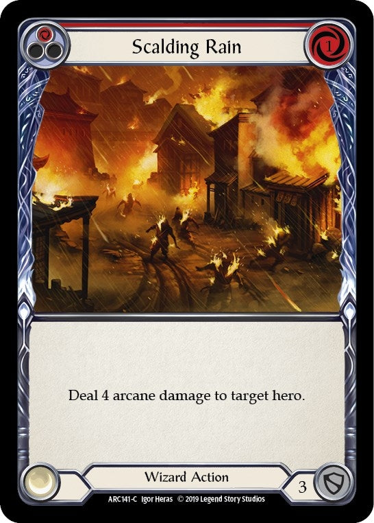 Image for Scalding Rain (Red) (Arcane Rising) (ARC141) - Flesh and Blood TCG