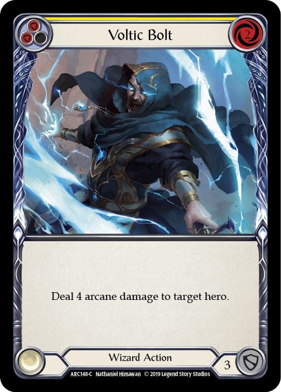 Image for Voltic Bolt (Yellow) (Arcane Rising) (ARC148) - Flesh and Blood TCG