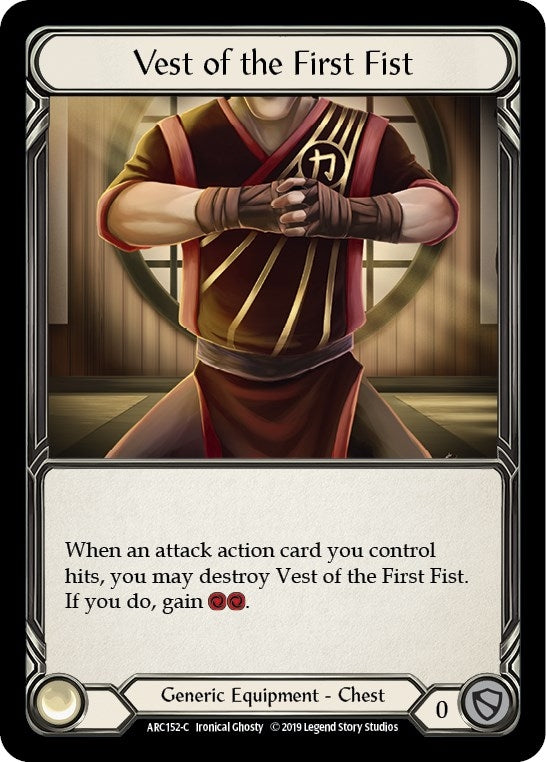 Image for Vest of the First Fist (Arcane Rising) (ARC152) - Flesh and Blood TCG