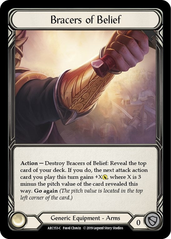 Image for Bracers of Belief (Arcane Rising) (ARC153) - Flesh and Blood TCG