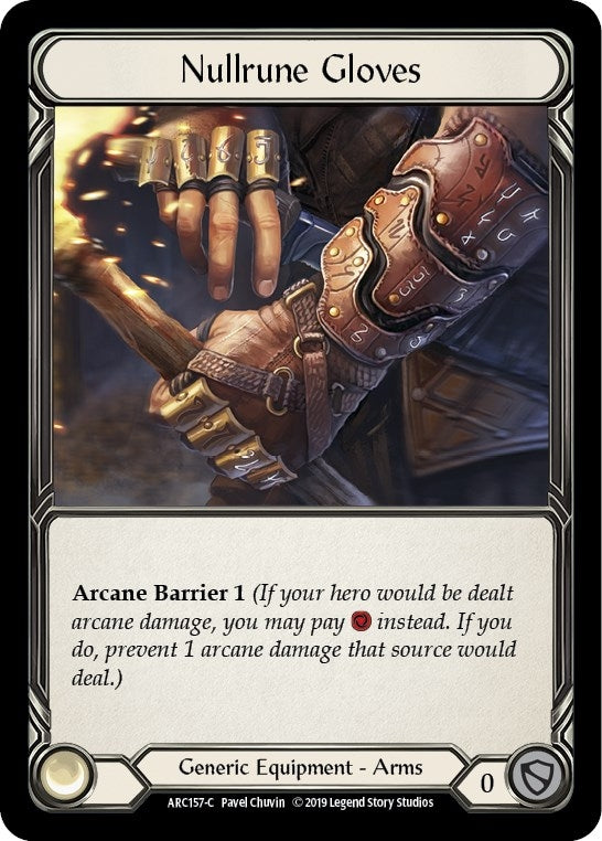 Image for Nullrune Gloves (Arcane Rising) (ARC157) - Flesh and Blood TCG