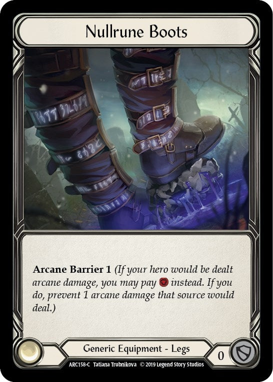 Image for Nullrune Boots (Arcane Rising) (ARC158) - Flesh and Blood TCG
