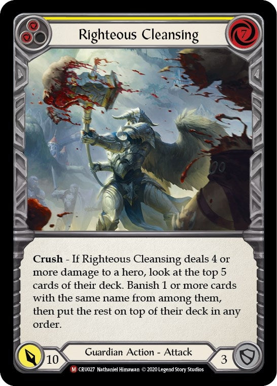 Image for Righteous Cleansing (Crucible of War) (CRU027) - Flesh and Blood TCG