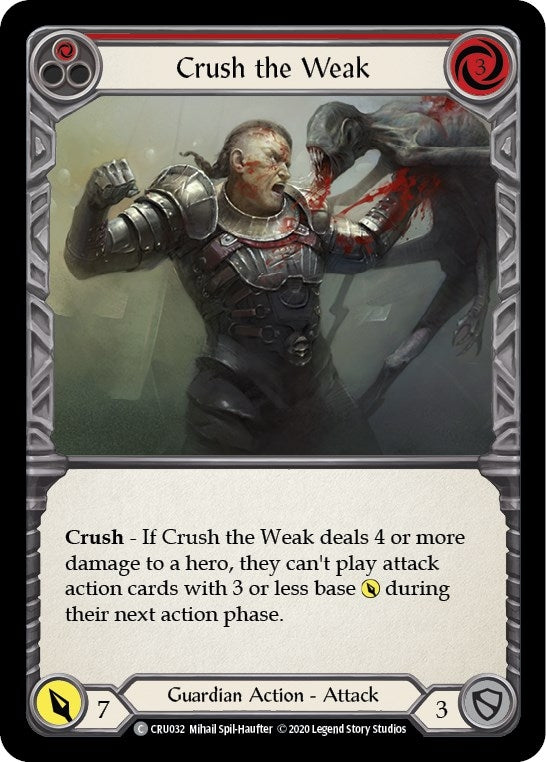 Image for Crush the Weak (Red) (Crucible of War) (CRU032) - Flesh and Blood TCG
