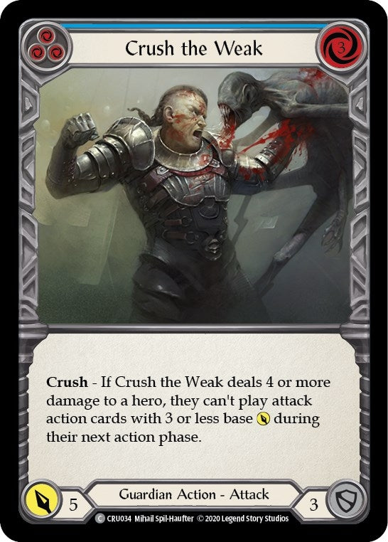 Image for Crush the Weak (Blue) (Crucible of War) (CRU034) - Flesh and Blood TCG