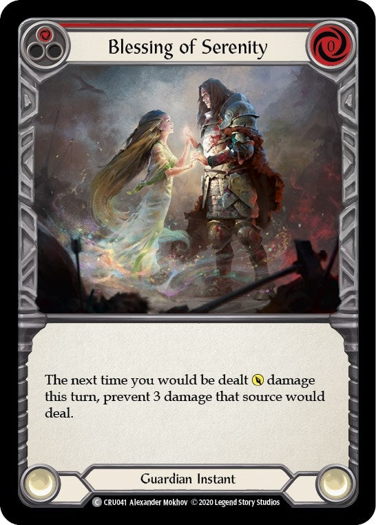 Image for Blessing of Serenity (Red) (Crucible of War) (CRU041) - Flesh and Blood TCG