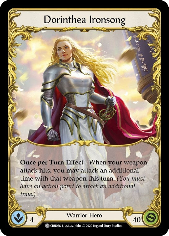 Image for Dorinthea Ironsong (Crucible of War) (CRU076) - Flesh and Blood TCG