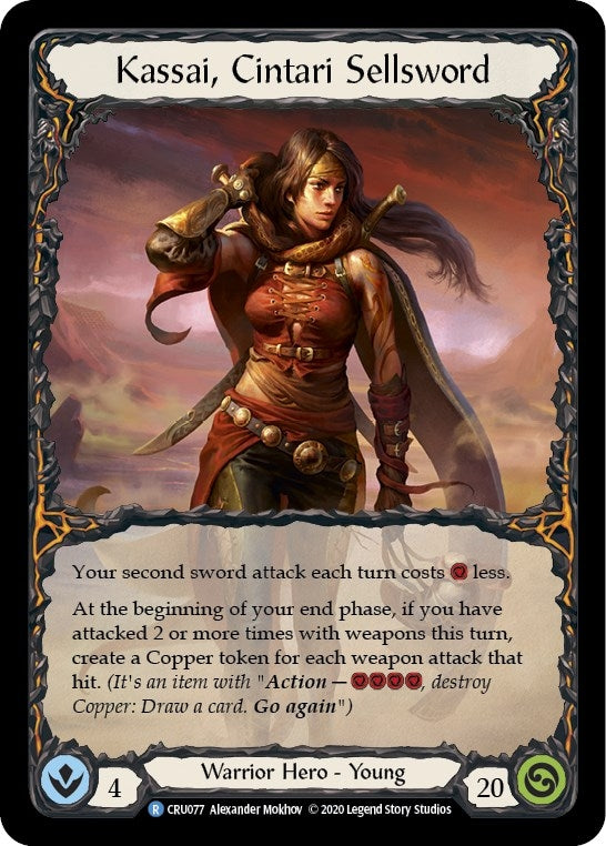 Image for Kassai, Cintari Sellsword (Crucible of War) (CRU077) - Flesh and Blood TCG