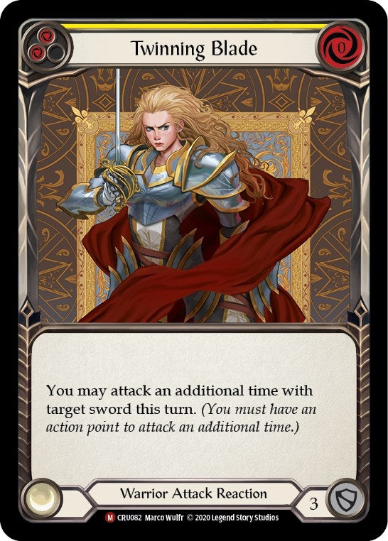 Image for Twinning Blade (Crucible of War) (CRU082) - Flesh and Blood TCG
