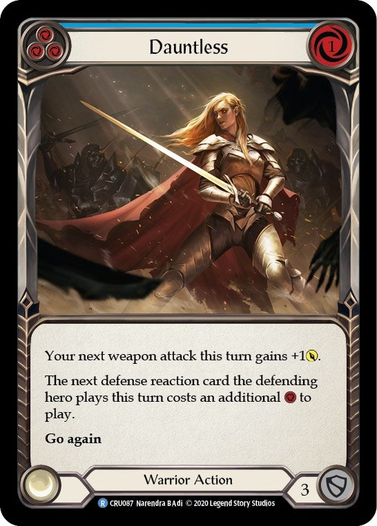Image for Dauntless (Blue) (Crucible of War) (CRU087) - Flesh and Blood TCG