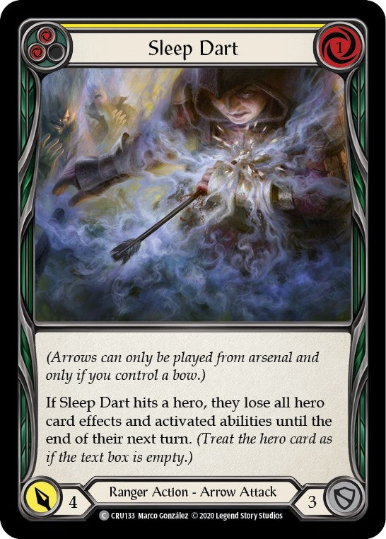 Image for Sleep Dart (Yellow) (Crucible of War) (CRU133) - Flesh and Blood TCG