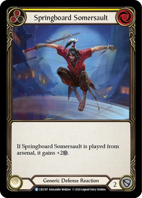 Image for Springboard Somersault (Crucible of War) (CRU187) - Flesh and Blood TCG